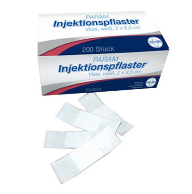 INJEKTIONSPFLASTER 2x6,5 cm Vlies weiß