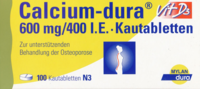 CALCIUM DURA Vit D3 600 mg/400 I.E. Kautabletten