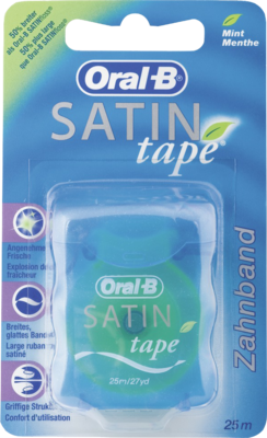 ORAL B Zahnseide SATINtape blau Blisterkarte