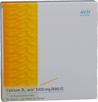 CALCIUM D3 acis 1000 mg/880 I.E. Brausetabletten