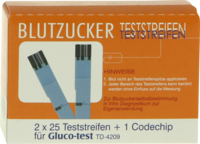 GLUCO TEST Blutzuckerteststreifen