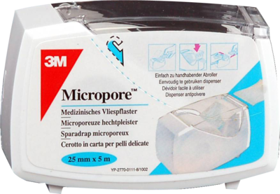 MICROPORE Vliespfl.2,5cmx5m m.Abr.1530NP-1SD