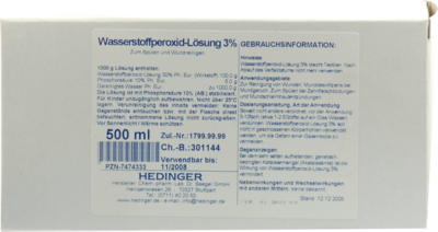 WASSERSTOFFPEROXID-Lösung 3% Standardzulassung