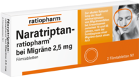 NARATRIPTAN-ratiopharm bei Migräne Filmtabletten