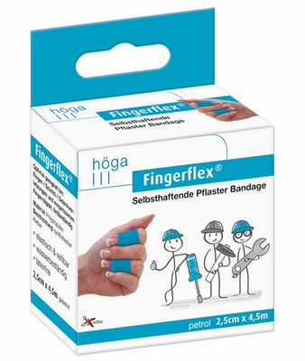 FINGERFLEX 2,5 cmx4,5 m petrol latexfrei