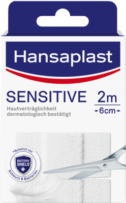 HANSAPLAST Sensitive Pflast.hypoallergen 6 cmx2 m