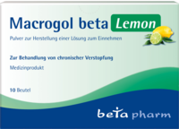 MACROGOL beta Lemon Plv.z.Her.e.Lsg.z.Einnehmen